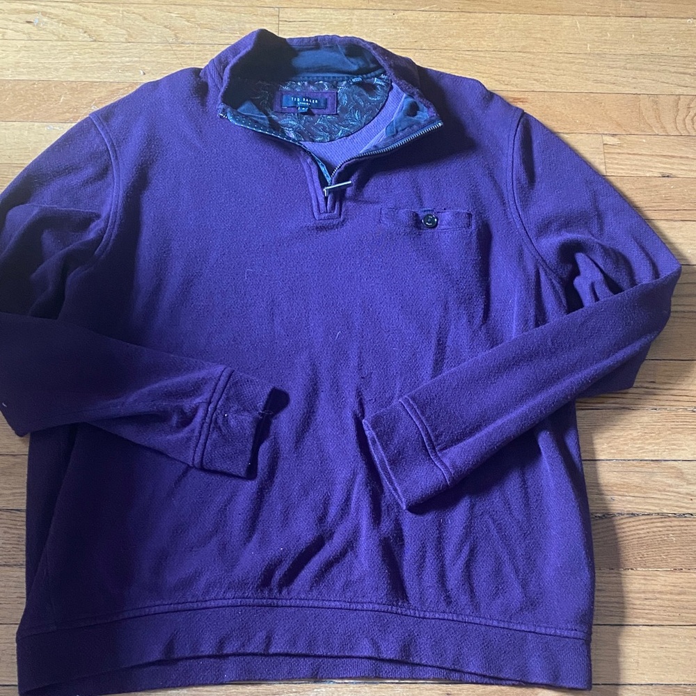 Ted Baker Quarter-Zip Pullover Sweater
